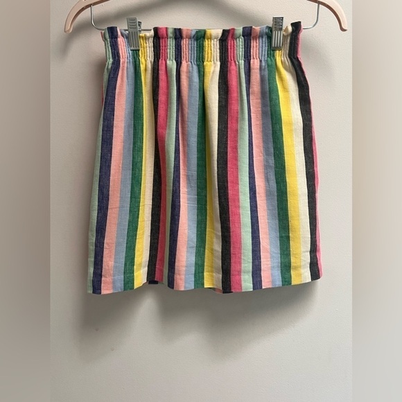 J. CREW Women’s Rainbow Striped Linen Skirt - Size 00 - Picture 6 of 7